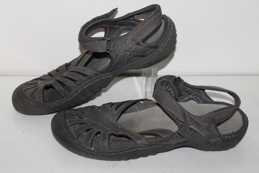 JSport by Jambu Active Sandals, Gray, Womens US Size 8
